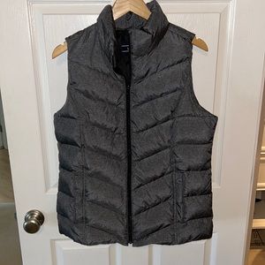 Lands’ End Tall Heather Gray Puffer Vest